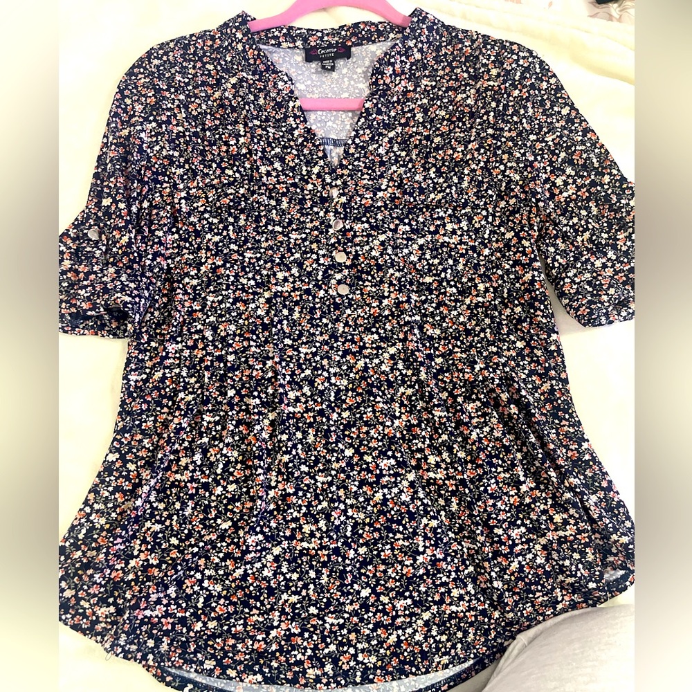 PM flower pattern  top
